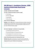 NSG 300 Exam 1 &ndash; Foundations of Nursing &ndash; &lpar;2026&rpar; &NewLine;Questions & Study Guide &lpar;Grand Canyon &NewLine;University&rpar;