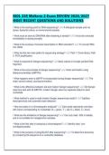 BIOL 235 Midterm 2 Exam REVIEW 2026&sol;2027&NewLine;MOST RECENT QUESTIONS AND SOLUTIONS