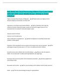 Regis NU641 Adv Clinical Pharmacology Midterm Exam &lpar;Latest Update&NewLine;2026&vert;2027&rpar; With Correct Detailed Answers &vert;Already A&plus; Graded&NewLine;&lpar;100&percnt;Pass&rpar;
