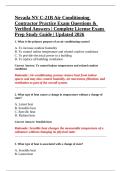 HVAC & Air Conditioning &ndash; Nevada NV C-21B Air Conditioning Contractor Practice Exam Questions & Verified Answers &vert; 2026 License Exam Prep &vert; C-21B