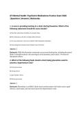 ATI Mental Health&colon; Psychiatric Medications Practice Exam 2026&NewLine;&vert;Questions &vert;Answers &vert;Rationales&NewLine;