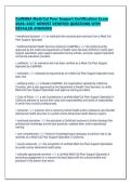 CalMHSA Medi-Cal Peer Support Certification Exam&NewLine;2026&sol;2027 NEWEST VERIFIED QUESTIONS WITH&NewLine;DETAILED ANSWERS