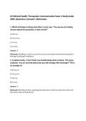 ATI Mental Health&colon; Therapeutic Communication Exam 1 Study Guide&NewLine;2026 &vert;Questions &vert;Answers &vert;Rationales&NewLine;