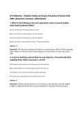 ATI Pediatrics - Pediatric Safety and Injury Prevention Practice Pack&NewLine;2026 &vert;Questions &vert;Answers &vert;Rationbales