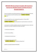 BSN HESI 266 Actual Exam Complete 100&plus; Questions&NewLine;And Correct Detailed Answers &lpar;Verified Answers&rpar;&NewLine;Already Graded A&plus;