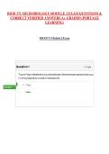 BIOD 171 MICROBIOLOGY MODULE 2 EXAM QUESTIONS &&NewLine;CORRECT VERIFIED ANSWERS A&plus; GRADED &lpar;PORTAGE&NewLine;LEARNING&rpar;