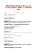 PALS &ndash; Red Cross Final Exam Questions and Answers 2026&sol;2027 &ndash; Verified A&plus; Grade Study Guide