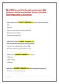 BDOC NSS Newest 2026 Actual Exam Complete 200&NewLine;Questions And Correct Detailed Answers &lpar;Verified&NewLine;Answers&rpar; Graded A&plus; Brand New