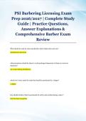 PSI Barbering Licensing Exam &NewLine;Prep 2026&sol;2027 &vert; Complete Study &NewLine;Guide &vert; Practice Questions&comma; &NewLine;Answer Explanations & &NewLine;Comprehensive Barber Exam &NewLine;Review 