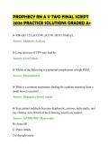 PROPHECY RN A V TWO FINAL SCRIPT&NewLine;2026 PRACTICE SOLUTIONS GRADED A&plus;