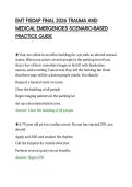 EMT FISDAP FINAL 2026 TRAUMA AND&NewLine;MEDICAL EMERGENCIES SCENARIO-BASED&NewLine;PRACTICE GUIDE&NewLine;