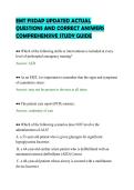 EMT FISDAP UPDATED ACTUAL&NewLine;QUESTIONS AND CORRECT ANSWERS&NewLine;COMPREHENSIVE STUDY GUIDE&NewLine;
