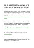 EMT JBL OPERATIONS EXAM 120 FINAL PAPER&NewLine;2026 COMPLETE QUESTIONS AND ANSWERS
