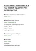EMT JBL OPERATIONS EXAM PREP 2026&NewLine;FULL QUESTION COLLECTION WITH&NewLine;EXPERT SOLUTIONS&NewLine;