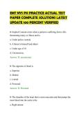EMT NYS PSI PRACTICE ACTUAL TEST&NewLine;PAPER COMPLETE SOLUTIONS LATEST&NewLine;UPDATE 100 PERCENT VERIFIED&NewLine;