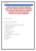 OMSITE 2026-2027 Exam Prep &vert; 250&plus; Practice Questions with Verified Answers & Rationales &vert; Oral and Maxillofacial Surgery In-Training Exam