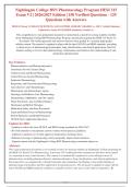 HESI 315 Pharmacology Exam V2 &vert; Nightingale College BSN &vert; 150 Q&A & Rationales &lpar;2026&sol;2027&rpar;