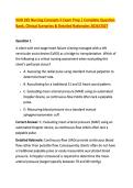 NUR 265 Nursing Concepts II Exam Prep &vert; Complete Question &NewLine;Bank&comma; Clinical Scenarios & Detailed Rationales 2026&sol;2027 