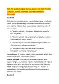 NUR 265 Medical-Surgical Nursing Exam &vert; High-Yield Practice &NewLine;Questions&comma; Correct Answers & Detailed Explanations &NewLine;2026&sol;2027 