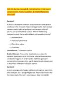NUR 265 Nursing Concepts & Clinical Practice II Final Exam &vert; &NewLine;Comprehensive Practice Questions & Detailed Rationales &NewLine;2026&sol;2027