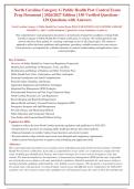 North Carolina Category G Public Health Pest Control Exam &vert; 150 Verified Q&A &vert; 2026&sol;2027 Update