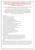 North Carolina Commercial Pesticide Applicator Core Exam &vert; 120 Questions & Answers &vert; 2026&sol;2027 Update &vert; A&plus; Grade