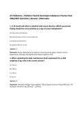 ATI Pediatrics &vert; Pediatric Fluid & Electrolyte Imbalances Practice Pack&NewLine;2026&sol;2027 Questions &vert;Answers &vert;Rationales