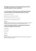 ATI Pediatrics&colon; Cardiovascular and Hematologic Disorders Practice&NewLine;Exam 2026 &vert;Questions &vert;Answers &vert;Rationales