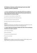 ATI Pediatrics&colon; Endocrine and Renal Nursing Practice Exam 2026&NewLine;&vert;Questions &vert;Answers &vert;Rationales