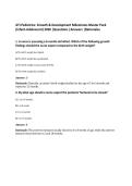 ATI Pediatrics&colon; Growth & Development Milestones Master Pack&NewLine;&lpar;Infant-Adolescent&rpar; 2026 &vert;Questions &vert;Answers &vert;Rationales