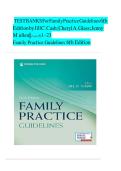 TEST BANK for Family Practice Guidelines 6th Edition &vert; Jill C&period; Cash&comma; Cheryl A&period; Glass & Jenny Mullen &vert; Chapters 1&ndash;23