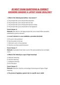 JD NEXT EXAM QUESTIONS & CORRECT ANSWERS GRADED A LATEST EXAM 2026&sol;2027