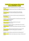 NASM CPT Exam Questions With Accurate &NewLine;Answers 20252026 A&plus; Grade&period; 