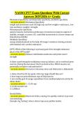 NASM CPT7 Exam Questions With Correct &NewLine;Answers 20252026 A&plus; Grade&period;