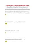Florida Chiropractic Laws & Rules Exam Questions and Answers