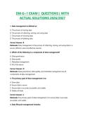 DM G&plus;1 EXAM &vert;  QUESTIONS &vert; WITH ACTUAL SOLUTIONS 2026&sol;2027