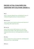 ENG1502 ACTUAL EXAM PAPER 2026&NewLine;QUESTIONS WITH SOLUTIONS GRADED A&plus;
