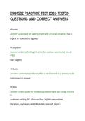 ENG1502 PRACTICE TEST 2026 TESTED&NewLine;QUESTIONS AND CORRECT ANSWERS