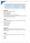 NURSING RESEARCH & EVIDENCE-BASED PRACTICE EXAM 2026&sol;2027 &vert; GENERIC NURSING SCHOOL &vert; EXPERT VERIFIED &vert; 100 VERIFIED Q&A &vert; COMPLETE RATIONALES &vert; PASS GUARANTEED - A&plus; GRADED