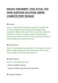 ENG2611 ASSIGNMENT 1 2026 ACTUAL TEST&NewLine;PAPER QUESTIONS SOLUTIONS VERIFIED&NewLine;COMPLETE STUDY PACKAGE&NewLine;