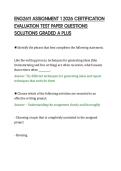 ENG2611 ASSIGNMENT 1 2026 CERTIFICATION&NewLine;EVALUATION TEST PAPER QUESTIONS&NewLine;SOLUTIONS GRADED A PLUS