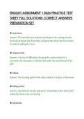 ENG2611 ASSIGNMENT 1 2026 PRACTICE TEST&NewLine;SHEET FULL SOLUTIONS CORRECT ANSWERS&NewLine;PREPARATION SET&NewLine;
