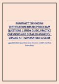 PHARMACY TECHNICIAN CERTIFICATION BOARD PTCB EXAM QUESTIONS &vert; STUDY GUIDE&comma; PRACTICE QUESTIONS AND DETAILED ANSWERS