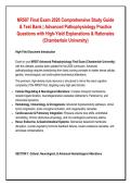 NR507 Final Exam 2026 Comprehensive Study Guide &NewLine;& Test Bank &vert; Advanced Pathophysiology Practice &NewLine;Questions with High-Yield Explanations & Rationales &NewLine;&lpar;Chamberlain University&rpar; 