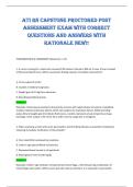 ATI RN Capstone Proctored Post&NewLine;Assessment Exam with correct&NewLine;questions and answers with&NewLine;rationale new&excl;&excl; 