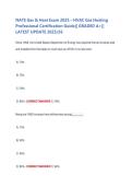 NATE Gas & Heat Exam 2025 &ndash; HVAC Gas Heating Professional Certification Study Guide &vert; Practice Questions & Verified Answers &vert; Latest 2025&sol;2026 Update