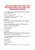 NUR 2063 Pathophysiology Exam 2&colon; NUR 2063 Pathophysiology Exam 2 Study Guide&colon; Updated Solution 2026&sol;2027