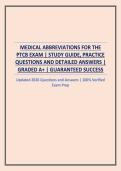 MEDICAL ABBREVIATIONS FOR THE PTCB EXAM &vert; STUDY GUIDE&comma; PRACTICE QUESTIONS AND DETAILED ANSWERS