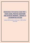 MNEMONICS FOR NAPLEX EXAM PREP &vert; STUDY GUIDE&comma; PRACTICE QUESTIONS AND DETAILED ANSWERS