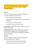 NSG 6020 Evidence-Based Practice & Quality Improvement &NewLine;Exam &vert; Comprehensive Questions&comma; Answers & Detailed &NewLine;Rationales 2026&sol;2027